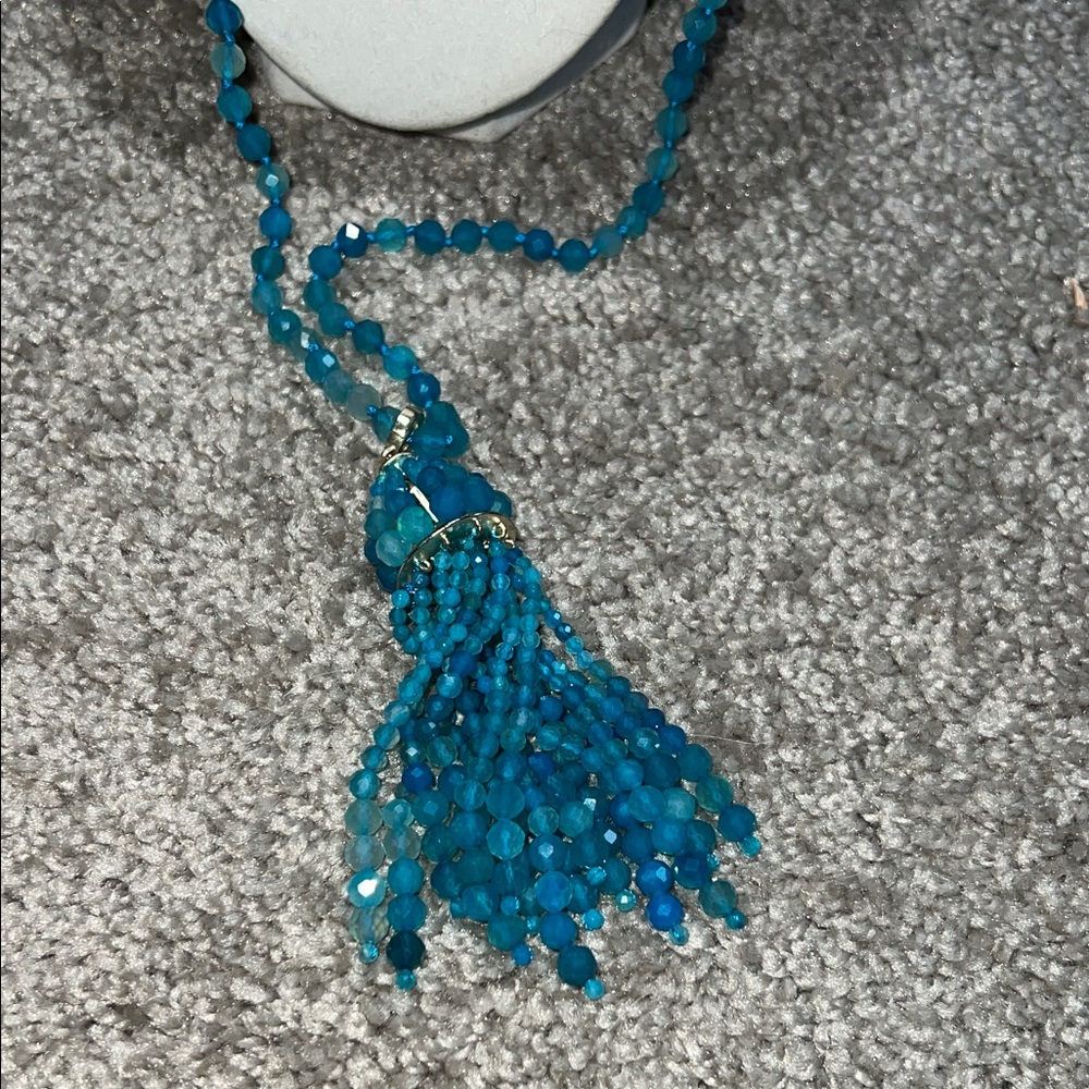 Kendra Scott Turquoise Beaded Necklace Sylvia long new new with tags $195